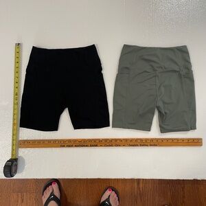 Danskin Bike Shorts, size M, set of 2